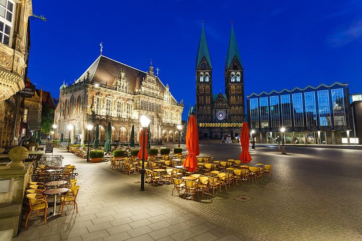 不来梅 Marktplatz、市政厅、教堂与 Roland